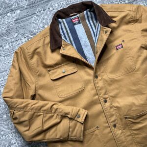 Wrangler Workwear Jacket Mens XL Barn Chore Coat Blanket Lined Corduroy Collar